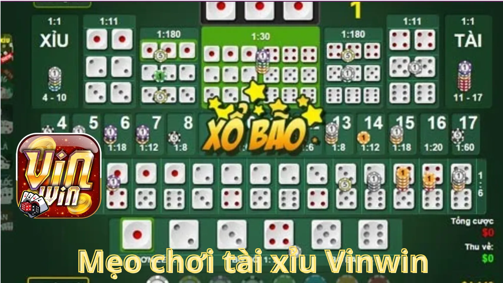 Hãy áp dụng mẹo chơi Tài Xỉu online tại Vinwin thông minh