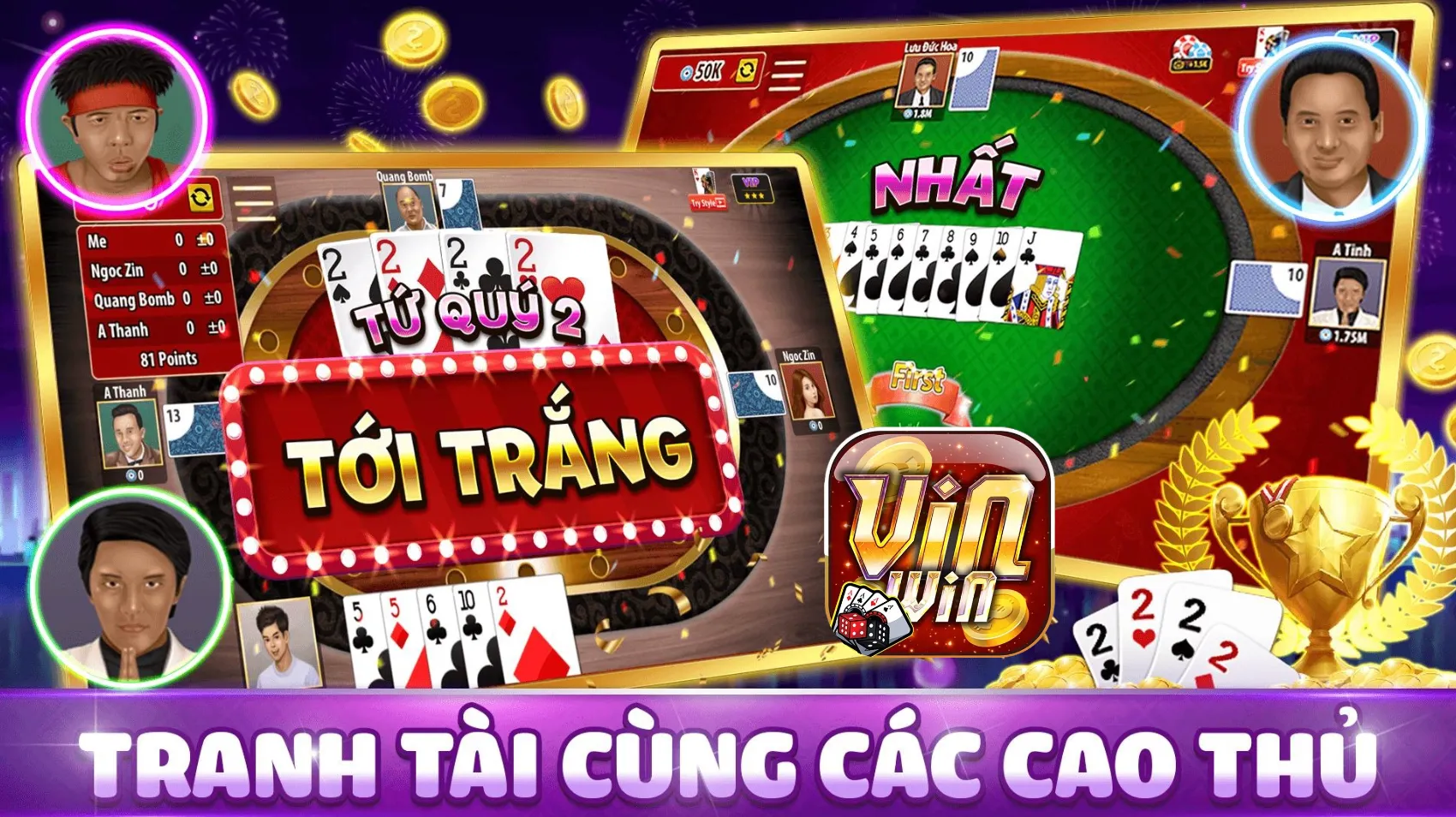 Cách tính điểm trong tiến lên miền Nam vinwin